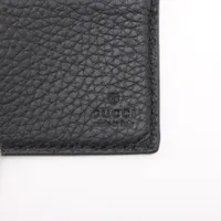 グッチ ジャンボGG レザー マネークリップ ブラック 739477