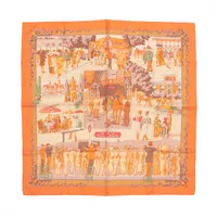 【美品】HERMÈS joyaux de lete カレ エルメス カレ90 joyaux de LETE 夏の宝石 スカーフ シルク