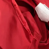 シャネル ココボタン シルク トレンチコート 38 レディース レッド