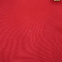 シャネル ココボタン シルク トレンチコート 38 レディース レッド