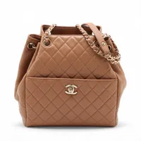 VINTAGE●CHANEL●シャネル ゴールド チェーン ショルダーバッグ リユース品】 シャネル CHANEL バッグ ショルダーバッグ