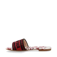Dior ディオール Dway サンダル フラット ピンク 36.5 美品 クリスチャンディオール Dway ファブリック サンダル 36.5