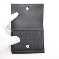【人気デザイン】ロエベ　コンパクトウォレット　アナグラム　レザー　黒 LOEWE ロエベ 二つ折り財布 PUZZLE EDGE SLIM パズル C510W73X08