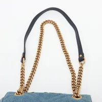 25新作 グッチ GGマーモント ミニ ショルダーバッグ GGデニム GUCCI】グッチ『GGマーモント デニム スモール ショルダーバッグ