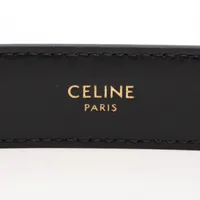 セリーヌ トリオンフ ベルト 70 レザー ブラック A3813061｜中古