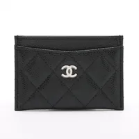 新品未使用　シャネル　パスケース 新品CHANEL シャネル ソーブラック パスケース カードケース