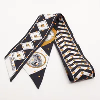 希少❤︎エルメス　ツイリー レアリュール　ブラック　馬柄 エルメス ツイリー｜中古ブランド品・ブランド古着通販｜ALLU