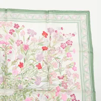 ケース付✨HERMES エルメス カレ90 野生のカーネーション ナデシコ 花柄 エルメス カレ90 OEillets sauvages et autres Caryophyllees