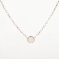 カルティエ ハートパヴェ ダイヤ ネックレストップ 750(WG) 3.4g