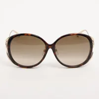LOUIS VUITTON ブラウン サングラスZ0262U ゴールドGP Louis Vuitton Sunglasses Daisy Z0262U Gold Metal Frame Brown