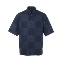 ヴィトン×NIGO 22SS コットン デニムジャケット 48 メンズ ブラック