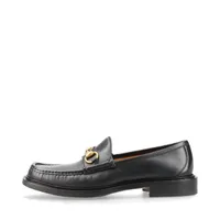 新品GUCCI グッチ メンズ ホース レザー ローファー ブラック保存袋/箱付 グッチ ホースビット レザー ローファー 7 メンズ ブラック