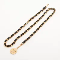 CHANEL シャネル チェーンベルト 1982 レザー ゴールド ココマーク CHANEL シャネル チェーンベルト 1982 レザー ゴールド ココ