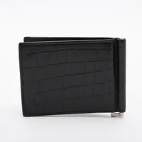 箱袋付♪ イヴサンローラン マネークリップ クロコ押し ブラック ビジネス 黒 楽天市場】【財布】YVES SAINT LAURENT イヴ サン ローラン パリ