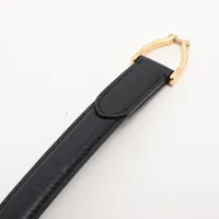 m*i様 【CELINE】トリオンフ バックル レザーベルト ブラック×ゴールド セリーヌミディアム トリオンフ 黒 ゴールド金具 メンズ レザー