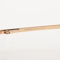 ほぼ未使用　CHANEL ゴールド サングラス　ココマーク　4104-B CHANEL シャネル リムレス サングラス 4104-B c.125/8Z サイズ62