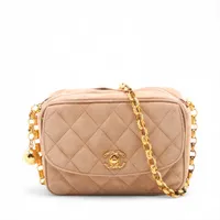 snoop-a♡マトラッセ　スエード　フリンジ チェーンショルダーバッグ CHANEL シャネル Matelasse マトラッセ fringed chain shoulder