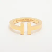 ティファニー Tスクエア リング 750(YG) 8.0g A3530927｜中古