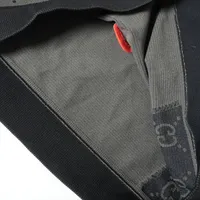 GUCCI グッチ 726373 23SS ブラック  GGジャカード ハーフジップ クロップド ジャージー ブラック×グレー M トップス ナイロン レディース 中古 GUCCI グッチ 726373 23SS ブラック GGジャカード ハーフジップ