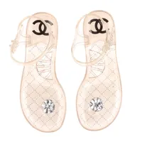 【新品未使用品】CHANEL ココマーク　ラバー　ビーチサンダル　サイズ39 CHANEL - シャネル CHANEL ココマーク ビーチサンダル サンダル