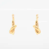 CELINE ノットピアスゴールド(片耳用) CELINE ノット スモールフープ ゴールド 片耳 ピアス - メルカリ