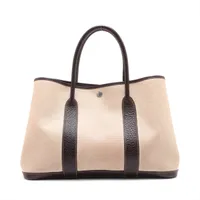 さらばHERMES ガーデンパーティ PMトートバッグ トワルアッシュ✨ HERMES エルメス ガーデンパーティPM トートバッグ トワル