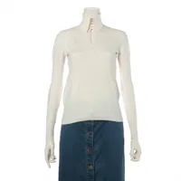 シャネル ココマーク カシミヤ ニット 38 レディース アイボリー