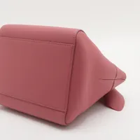 ロエベ ハンモック ナゲット バニー レザー 2WAYハンドバッグ ピンク