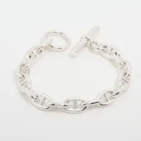 エルメス シェーヌダンクルMM ブレスレット 16コマ 925 59.8g