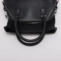 直営店☆MaisonMargiela☆ 5AC レザー 2WAY ハンドバッグ/ BLACK Maison Margiela メゾンマルジェラ ハンドバッグ 2WAY/5AC