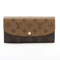 ヴィトン モノグラムリバース ポルトフォイユエミリー M82157 ブラウン  