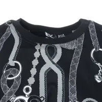 エルメス　半袖　Tシャツ 25AW新作　パルフロワ・リミックス　36 新品 Tシャツ 《パルフロワ・リミックス》プリント - ホワイト