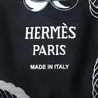 新品タグ付きHERMES ブラック チェーンパターン Tシャツコットン