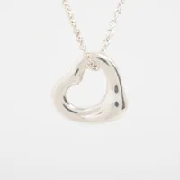 値下げ　ティファニー　オープンハートネックレス　美品です(*^^*) TIFFANY＆CO ティファニー オープンハート ネックレス 750PG