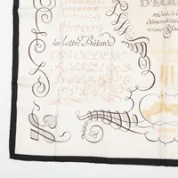 エルメス カレ90 L'ART D'ECRIRE 書の芸術 スカーフ シルク