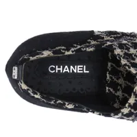 CHANEL シャネルリボンショートブーツ　38 美品 CHANEL(シャネル) ショートブーツ・ブーティ(レディース) - 海外