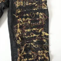 シャネル ココボタン コットン デニムパンツ 38 レディース ブラック