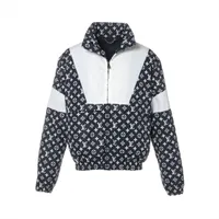 ヴィトン 24AW ナイロン ジャケット 46 メンズ ブラック×ホワイト