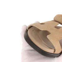 エルメス シプレ スエード サンダル 37 レディース ベージュ
