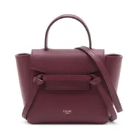 セリーヌ ベルトバッグ レザー 2wayバッグ セリーヌ ベルト バッグ celine トップ ハンドル バッグ 2way