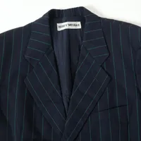 アーカイブ品 筆タグ⭐️イッセイミヤケメン トレンチコート ネイビー系 XL位 イッセイミヤケISSEY MIYAKE キルティングライナー付きハーフ