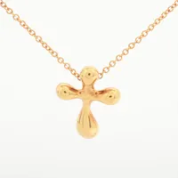 SJX クロス ダイヤ ネックレストップ 750(YG) 1.4g 0.12 6ZC0025