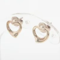 ティファニー ピアス オープンハート 両耳 袋付 純正 現行 即完売 耳飾り 銀 TIFFANY&Co. ティファニー ピアス アクセサリー オープンハート