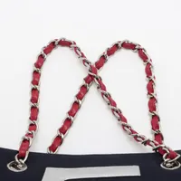 シャネル キャンバスレザー チョコバー 7番台 CHANEL シャネル チョコバー ショルダーバッグ 7番台 筒型