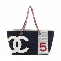 Chanel チョコバー キャンバス ハンドバッグ シャネル(CHANEL)シャネル チョコバー ハンドバッグ バッグ