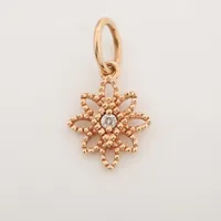 sjx 【K18(750)】ダイヤモンド付 クロス ネックレストップ SJX クロス ダイヤ ネックレストップ 750(YG) 1.4g 0.12 6ZC0025