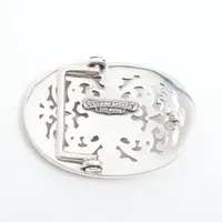 Chrome Hearts OVAL STAR STRAP1.5/1.5バックル NEW CHROME HEARTS STERLING SILVER 1.5' OVAL STAR BELT BUCKLE