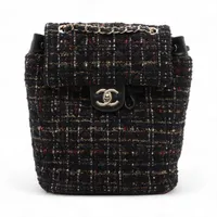 ★やっぱり素敵！SO BLACK★【CHANEL】マトラッセバックパック シャネル マトラッセ バックパック/リュック｜中古ブランド品