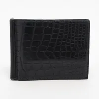 エルメス マネークリップ　ポーカー黒 HERMES 未使用品 エルメス ポーカー コンパクトウォレット