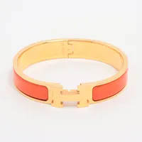 エルメス Hバングル クリッククラックPM ブレスレット エナメル